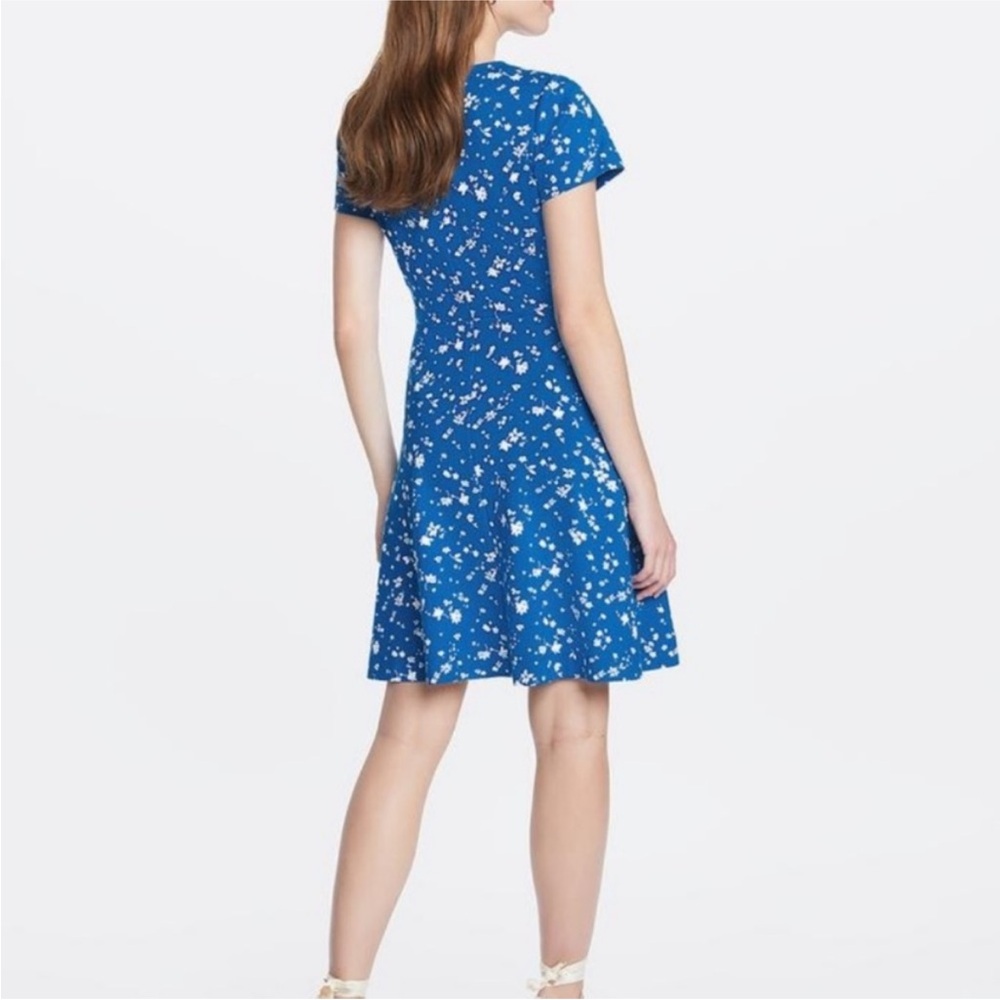 NWT Draper James Love Circle floral dress Graceland Blue Floral Multi Medium - Picture 2 of 8